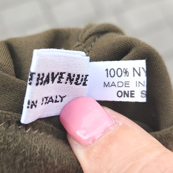 Saks Fifth Avenue Olive Green Fine Fashion Gloves - Picture 7 of 8